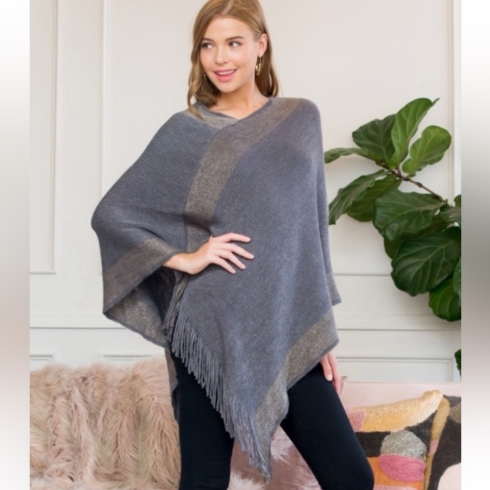 Knit Sweater Poncho